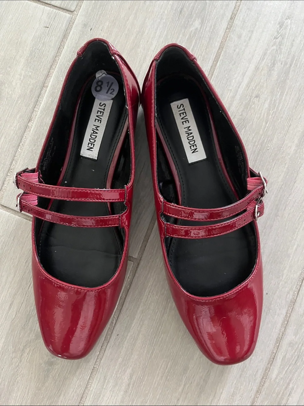 Steve Madden glossy red